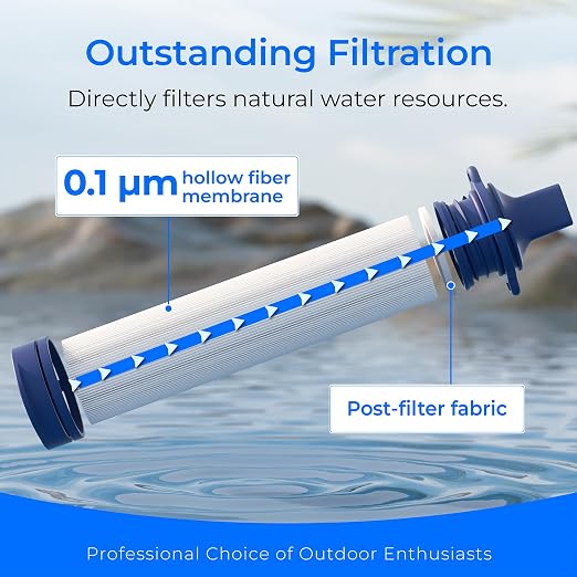 Waterdrop Gravity Water Filter Straw, Camping Water Filtration System, Water - Image 2