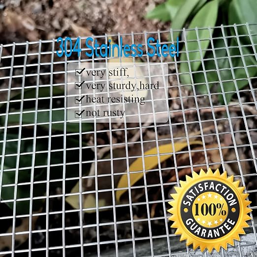 Upgraded 2PACK SS Wire Mesh, 4 Mesh Completely Welded, 12 X 24 in, Stainless 304 - Image 5