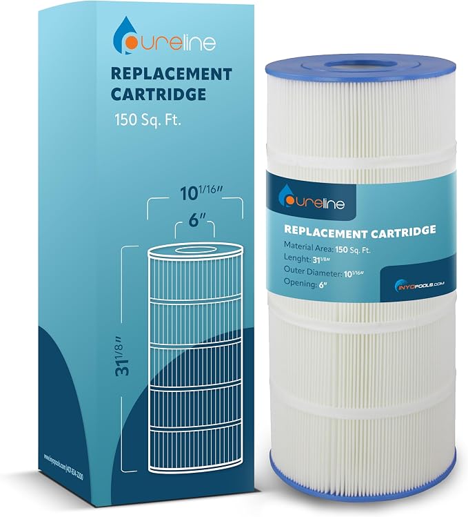 Pureline Pool Replacement Cartridge Filter, 150 Sq Ft, Compatible by Pureline