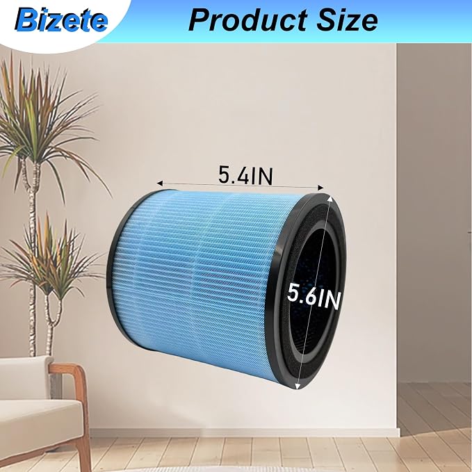 2 Pack AP0601 Compatible with AIRTOK Air Puri-fier Replacement Filter, 4-in-1 - Image 6