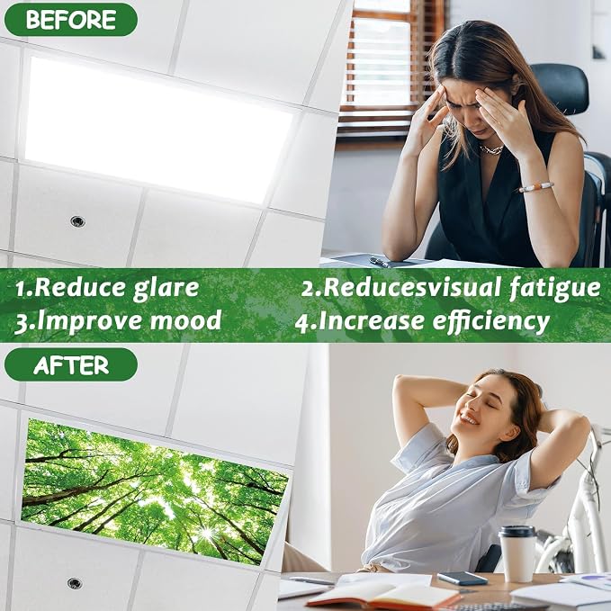 4 Pcs Fluorescent Light Covers - Image 3