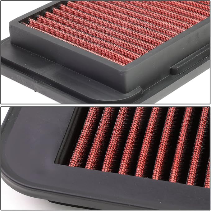 DNA Motoring AFPN-044-RD Clean Air Washable Drop In Panel Air Filter Enhance - Image 3