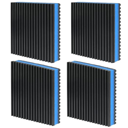 4''x 4''x 7/8'' Anti Vibration Pad, Rubber EVA Sound Isolation Vibrating Mat by Unknown