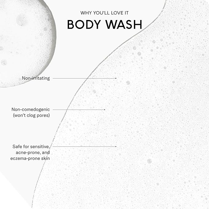SEEN Body Wash, Fragrance Free - Non-Comedogenic & Non-Irritating Body Wash- Dermatologist-Developed - Safe for Sensitive, Eczema & Acne Prone Skin