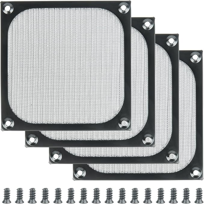 Cosmos 4 Pcs PC Fan Dust Filter PC Case Dust Filter Computer Mesh Filter Cover by Unknown