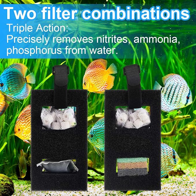 4 Set/48 Pcs Aquarium Filter Compatible - Image 5
