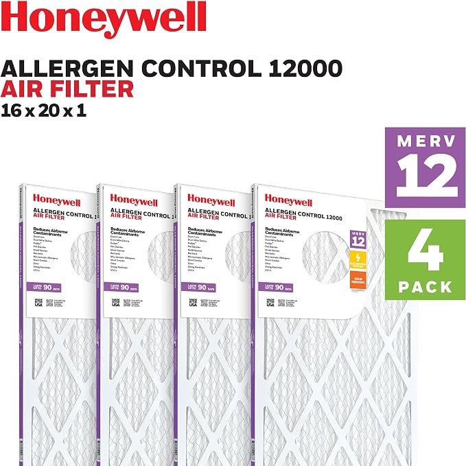 Honeywell 16x20x1 MERV 12 Electrostatic Pleated HVAC AC Furnace Air Filter | - Image 2
