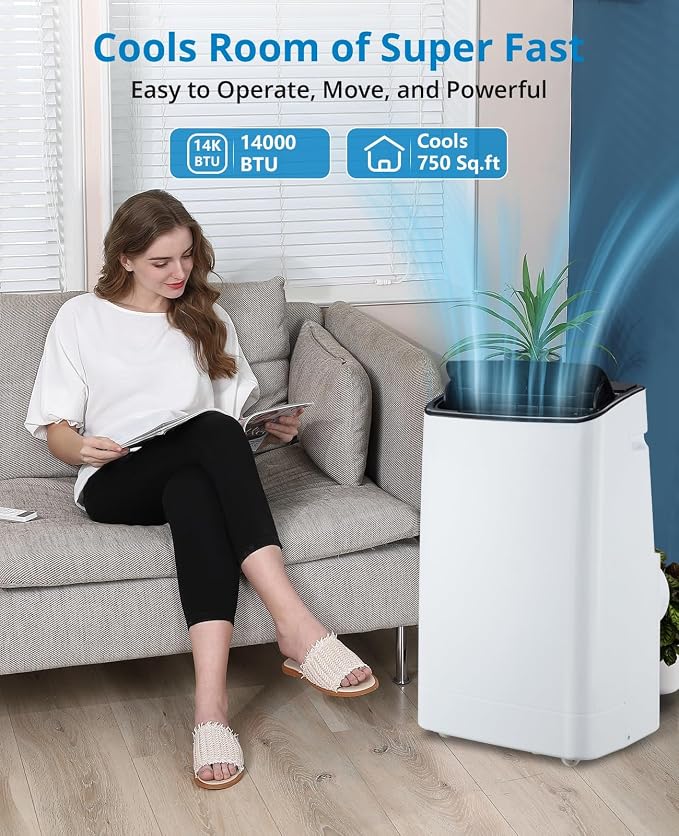 14, 000 BTUs Portable Air Conditioner - Image 2