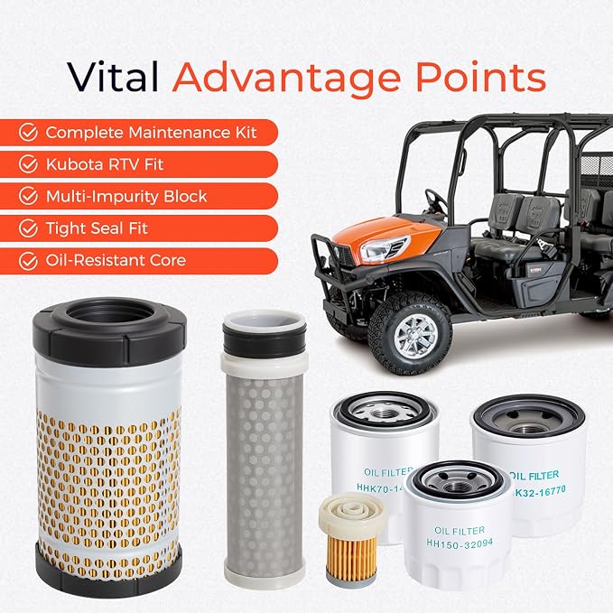 77700-05389 Kubota RTV Maintenance Filter Kit Compatible - Image 4