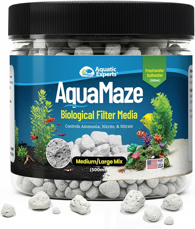 Aquatic Experts AquaMaze Aquarium Bio Media – 500 mL by AquaticExperts