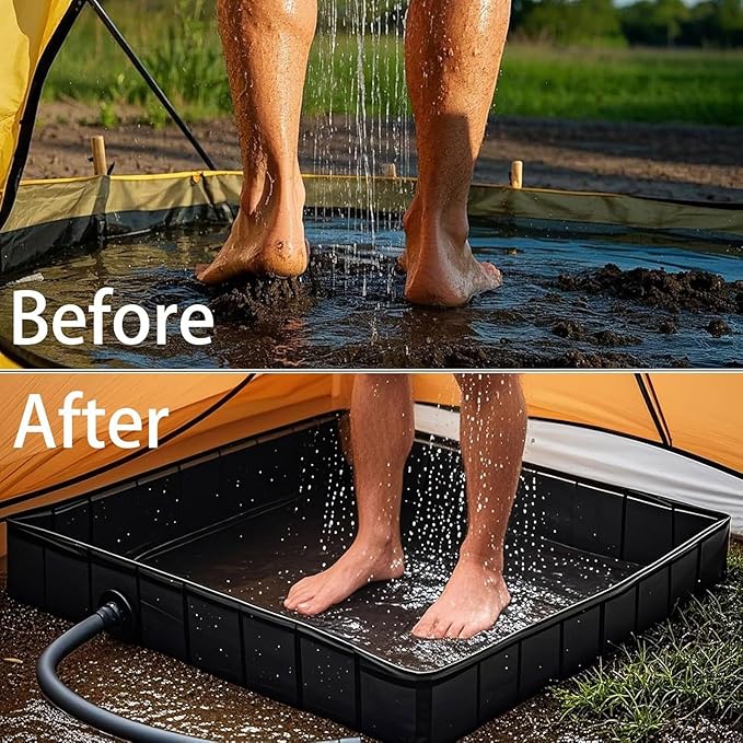 Outdoor Shower Base Portable Shower Floor Outdoor Shower Pan for Outdoor Camping Beach Portable Shower Stall
