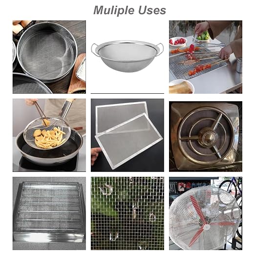 6PACK 304 Stainless Steel Metal Mesh Screen, 20Mesh 1mm Hole Fine Wire Mesh - Image 7
