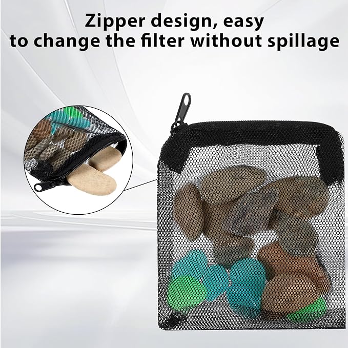 10PCS Aquarium Filter Media Bags, 3x4 Inch Fish Tank Media Mesh Filter Bags - Image 5