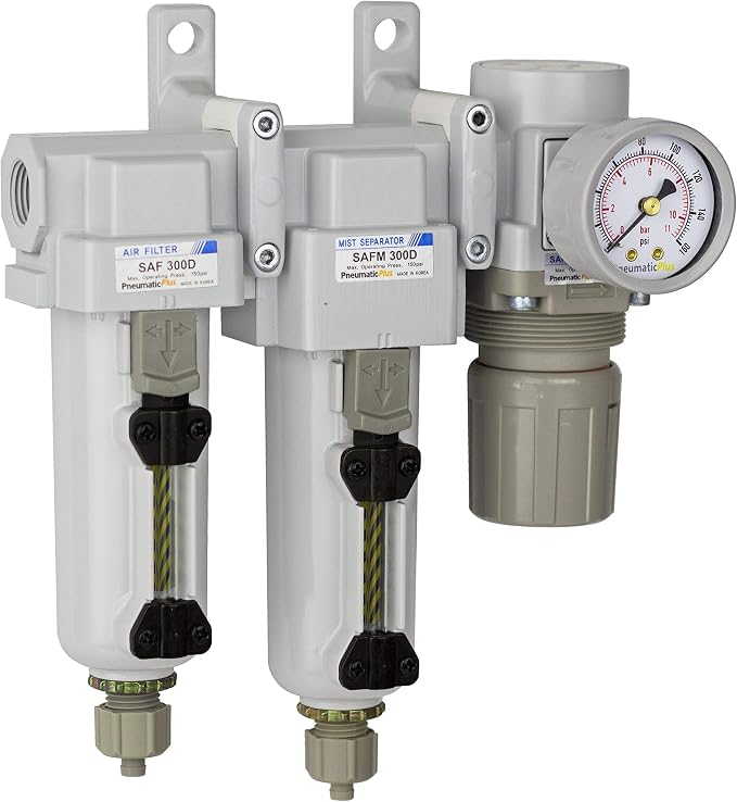 PneumaticPlus SAU330-N03G-MEP Three Stage Compressed Air Drying System by PneumaticPlus