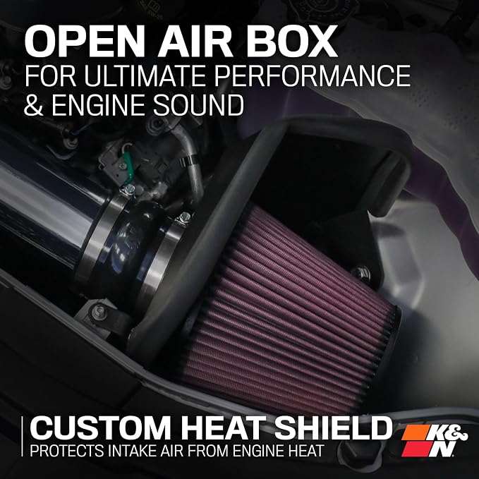 K&N Cold Air Intake System: High-Flow Air Filter, Increase Performance & - Image 6