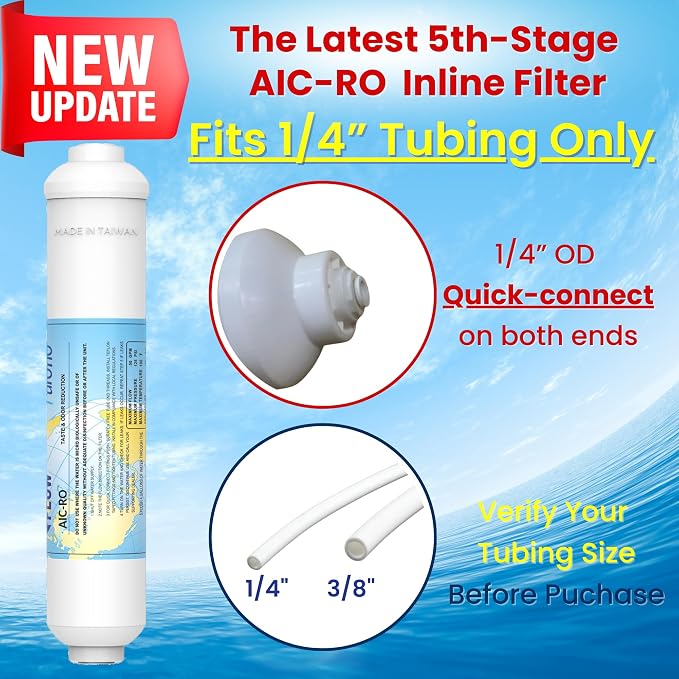 ERO 5 pc Reverse Osmosis Filters Yearly Set, 5 Stage Reverse Osmosis Water - Image 2