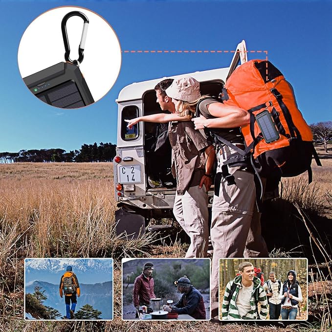 Solar Charger, 38800mAh Portable Type-C Solar Power Bank - Image 8