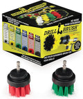 Kitchen Accessories - Pot Cleaner - Rice Cooker - Scrubber - Drill Brush - 2-inch Round Spin Brush Set - Grout Cleaner - Hard Water, Mineral, Calcium, Soap Scum - Rust Remover - Bird Bath - Cleaner