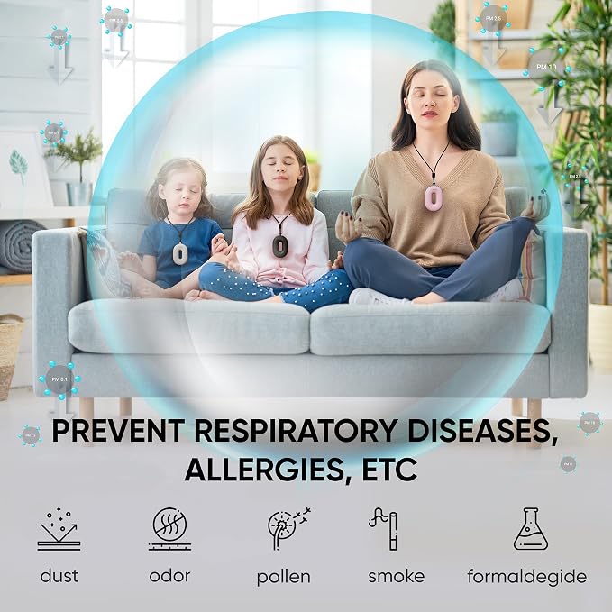 Wearable Air Purifier Necklace - Image 3