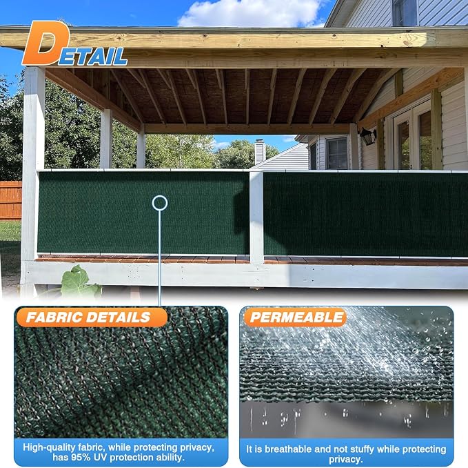 TANG Sun Shade Fabric Roll 8'x81' Shade Cloth - Image 4
