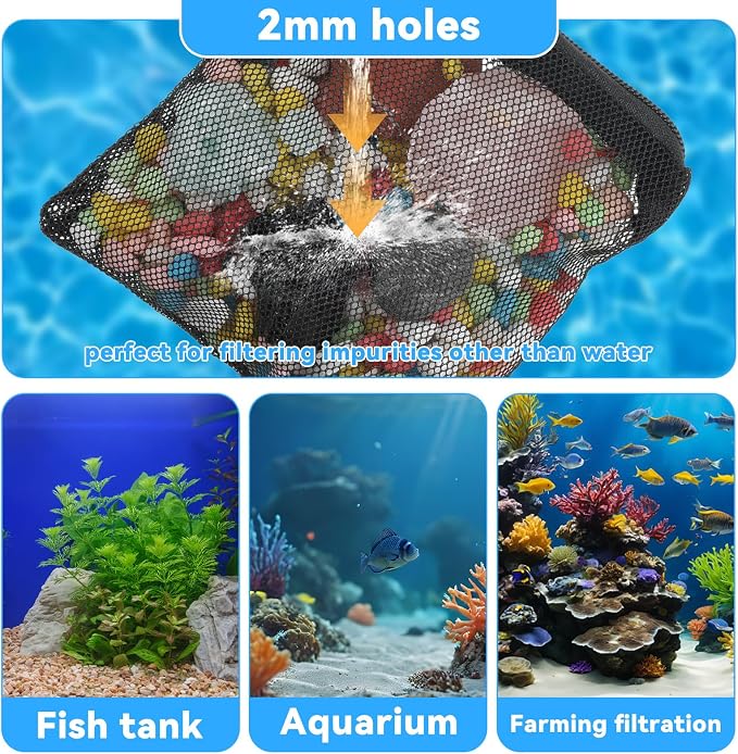 10Pcs Media Bags for Aquarium Fine Mesh Bag 4" x 4" - Image 4