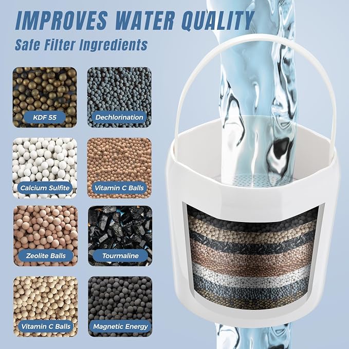 Bath Filter for Tub Faucet, 8 Stages Bath Water Filter for Tub, Removes 95% - Image 2