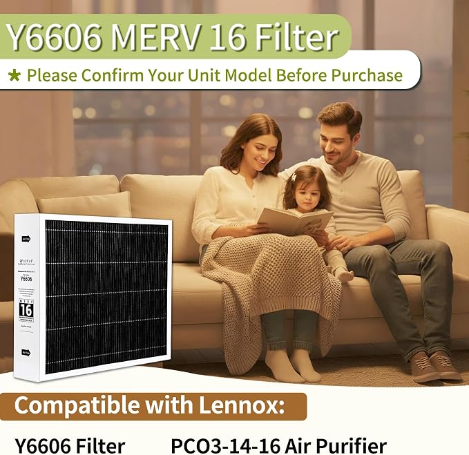 Upgrade Y6606 MERV 16 Filter 20x21x5, Compatible - Image 3