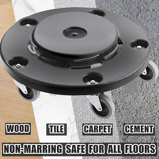 RILIDRI Replcament Casters for Brute Trash Bin Dolly Set of 10, 3-Inch Trash - Image 4