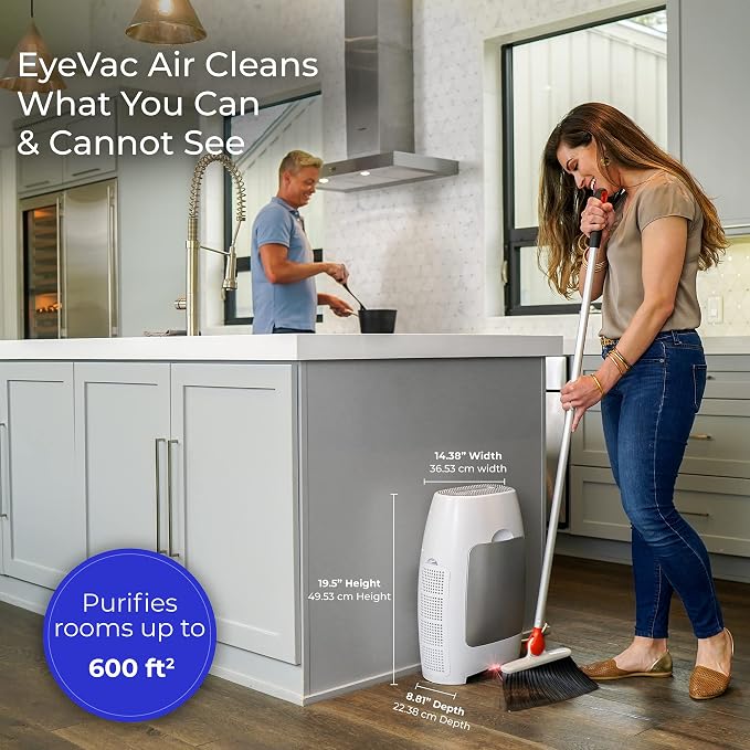 EyeVac Air 2-in-1 HEPA Air Purifier & Touchless Vacuum Automatic Dustpan - Image 3