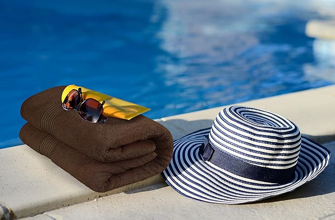 Utopia Towels Extra Large Bath Sheets 2 Pack, 35 by 70 Inches,100% Cotton Highly Absorbent & Quick Dry Bath Towel for Adults, Super Soft Towel, Brown
