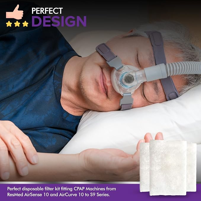 CPAP Filters Disposable Felt Pollen air Filter 20 Pack Compatible - Image 7