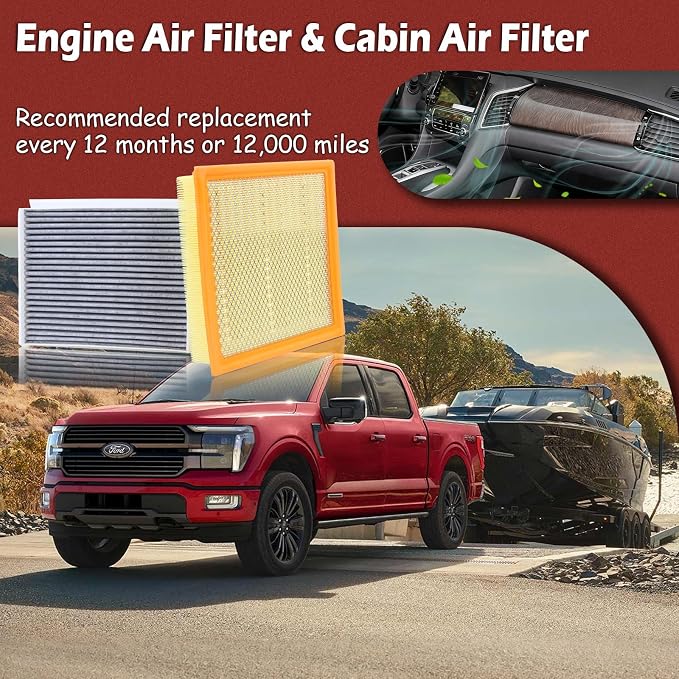 FA1883 Engine Air Filter and FP79 Cabin Air Filter kit Compatible - Image 7