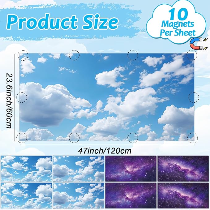 Wiooffen 8Pcs Fluorescent Light Covers - Image 2
