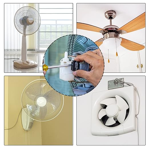 uxcell Ceiling Fan Capacitor CBB61 4.5uF 250V AC 2 Wires Metallized - Image 6