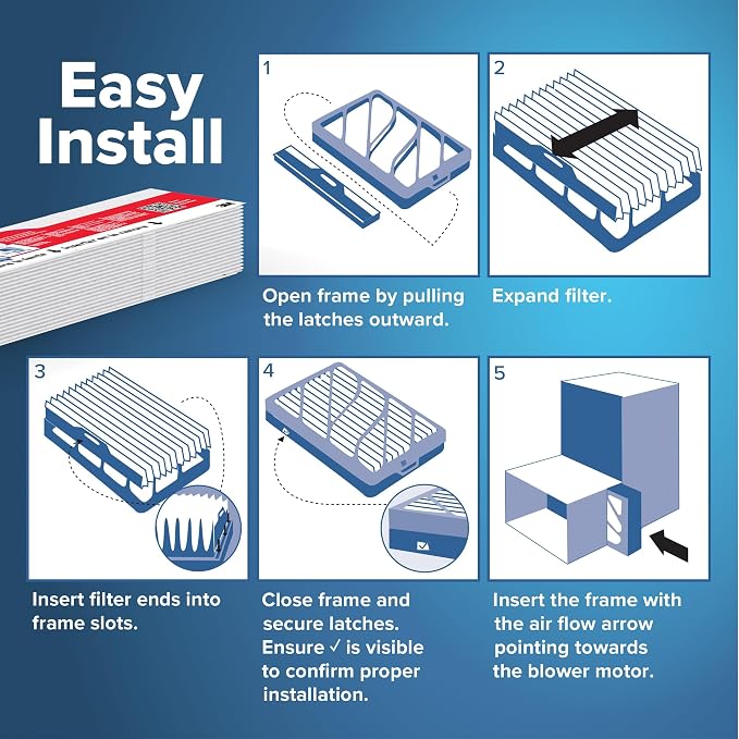 Filtrete 20x25x4 Refillable Air Filter replacement, MPR 1000, MERV 11, Allergen - Image 5