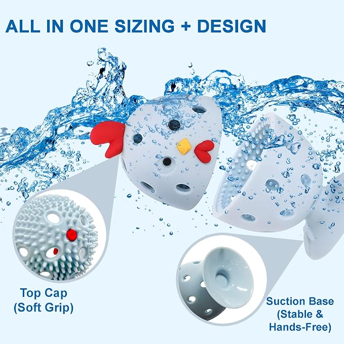 Egg Washer for Fresh Eggs, Egg Scrubber for Fresh Eggs, 2 Reusable Silicone - Image 5