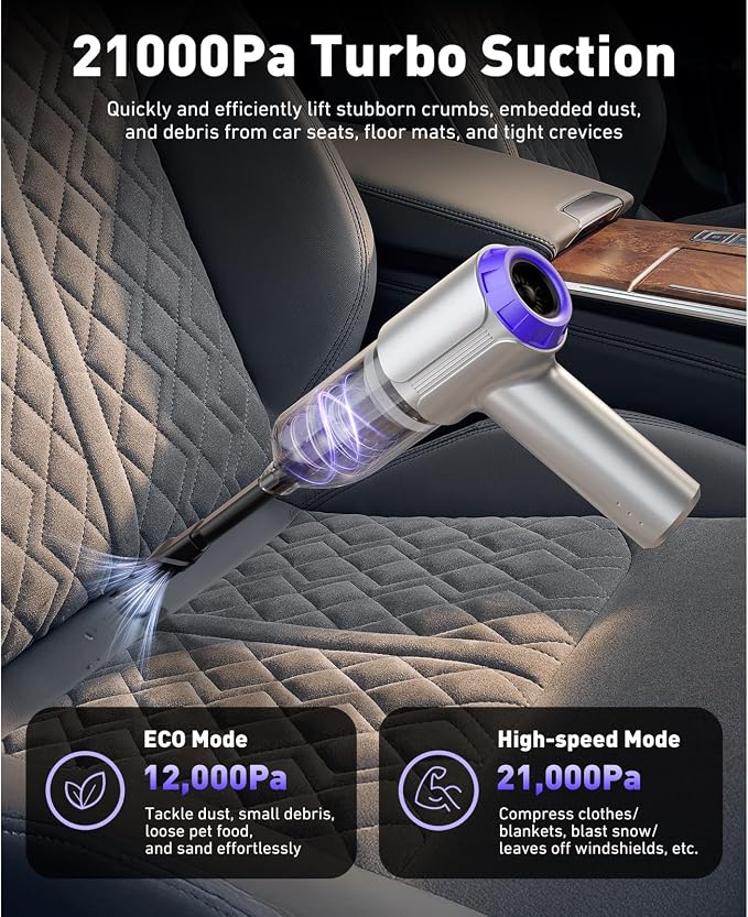 Handheld Car Vacuum Cleaner Cordless - Image 2