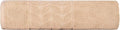 BAGNO MILANO Organic Turkish Cotton Bath Towels, Luxury Jacquard Collection, Certified Organic Highly Absorbent, Soft-Plush Towel Set (Latte, Bathsheet)