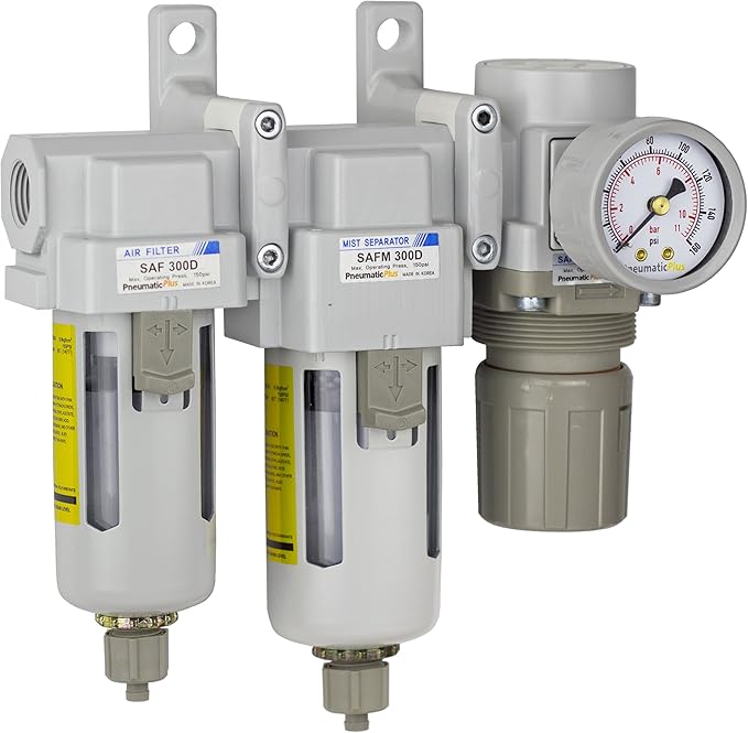 PneumaticPlus SAU330-N03G Three Stage Compressed Air Drying System by PneumaticPlus
