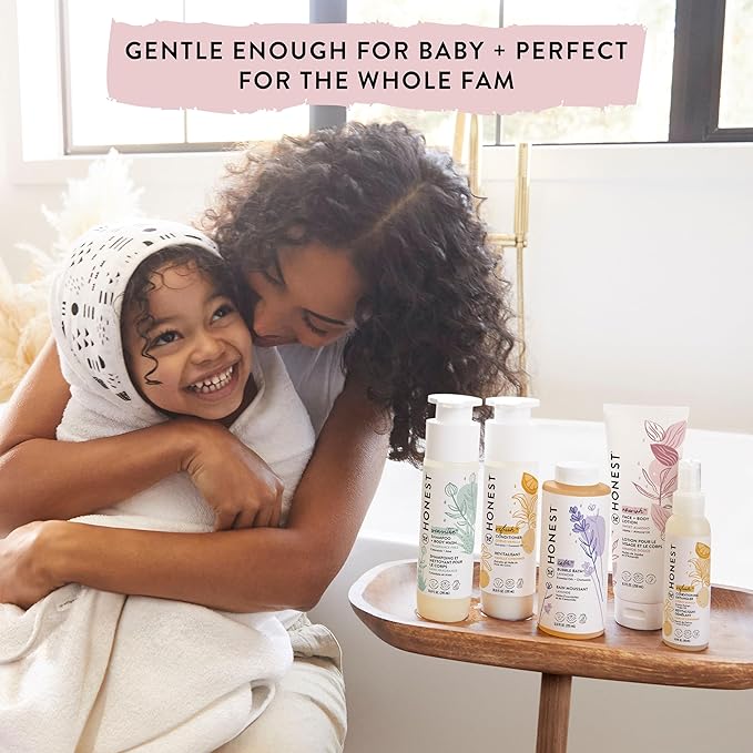 The Honest Company 2-in-1 Cleansing Shampoo and Body Wash for Sensitive Skin Gentle Tear-Free Hypoallergenic Baby with Naturally Derived Ingredients Fragrance-Free 10 fl oz