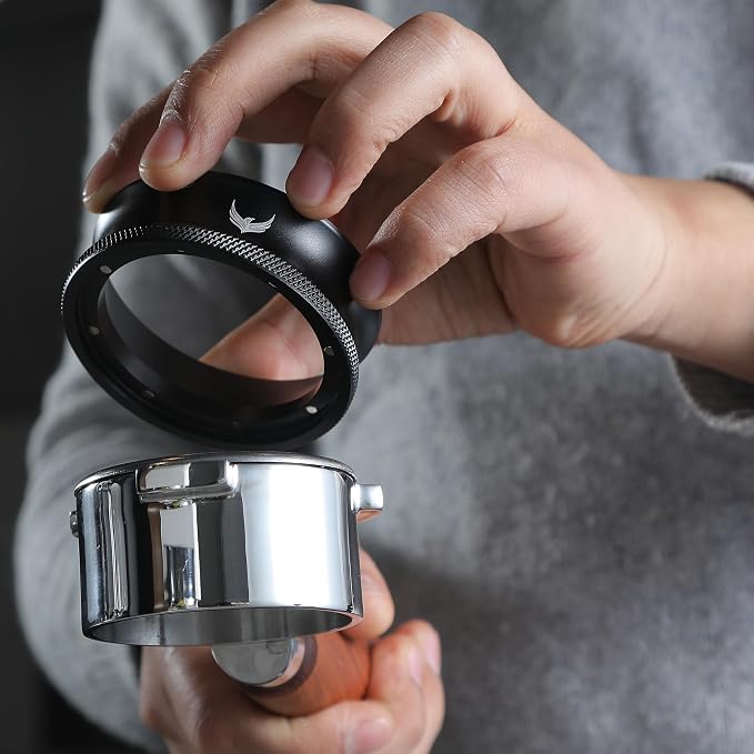 Magnetic 54mm Dosing Funnel & Espresso Puck Screen - Image 2