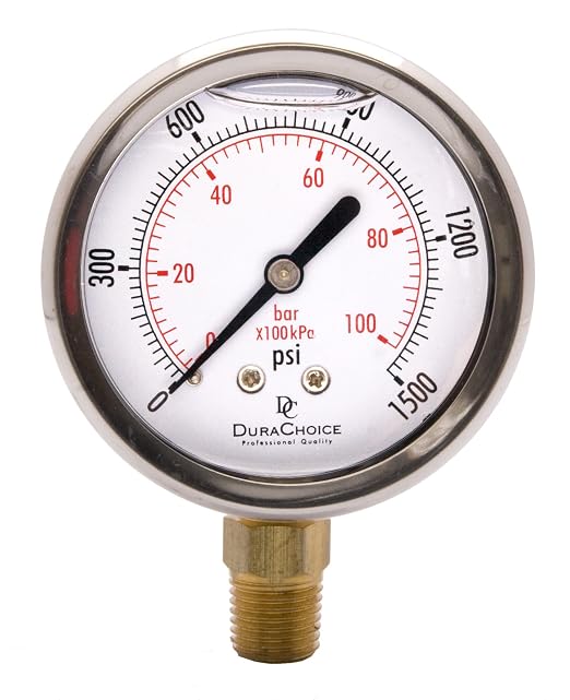 2-1/2" Oil Filled Pressure Gauge by DirectMaterial