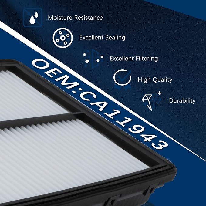 CA11943 Engine Air Filter for 2017-2024 Hyundai Palisade, Santa Fe, Santa Fe - Image 4