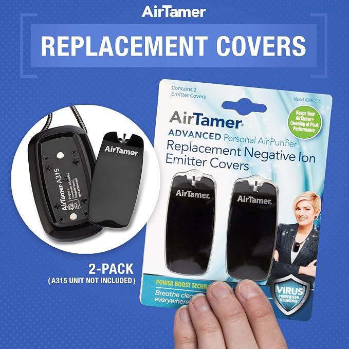 AirTamer Advanced Personal Air Purifier Replacement Negative Ion Emitter Covers - Image 2