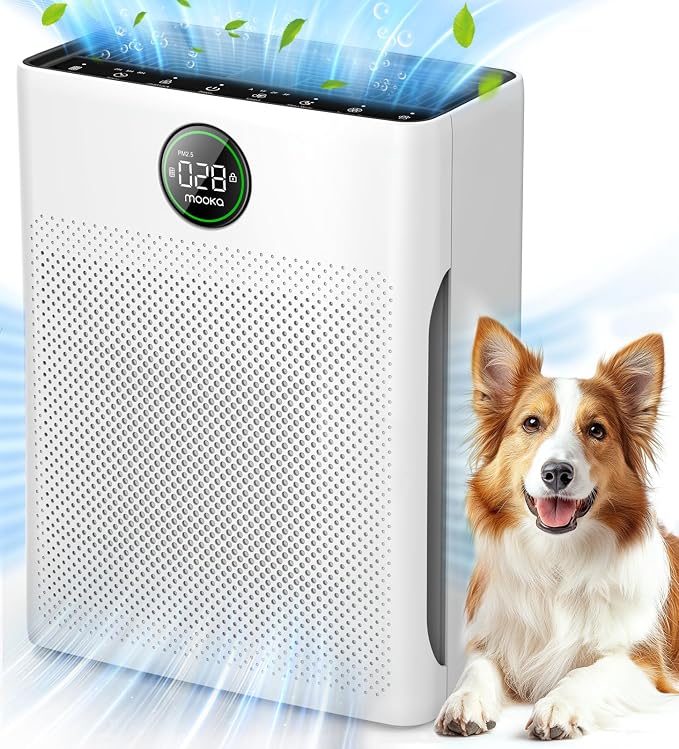 2 Pack MOOKA PR1 Pet Mode Genuine Air Purifier Replacement Filter, H13 True - Image 3