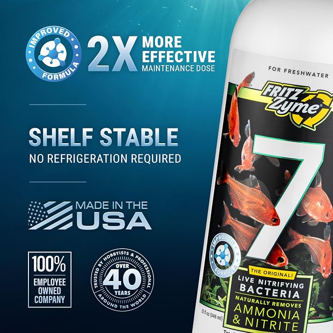 Fritz Aquatics FritzZyme 7 Live Nitrifying Bacteria Naturally Removes Amonia & - Image 9