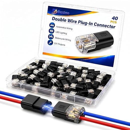 40 PCS Quick Connect Wire Connectors, No Wire Stripping by Daximo