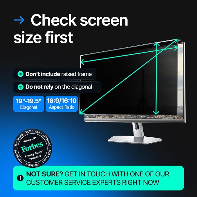 Universal Acrylic 19, 19.5 Inch Computer Privacy Screen Filter - Image 4