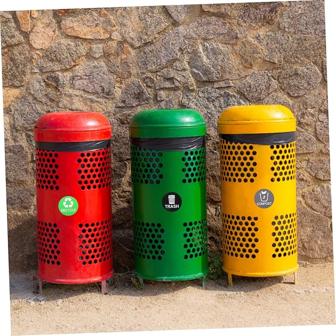 9pcs Trash Can Stickers for Waste Sorting Self-Adhesive Garbage Classification - Image 4