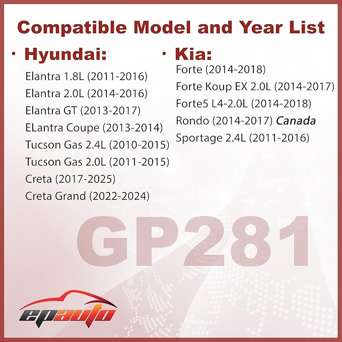 EPAuto GP281 Engine Air Filter Replacement - Image 2